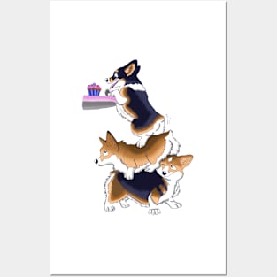 Corgi all mingnon Posters and Art